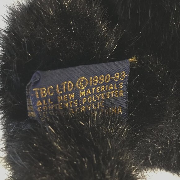 VTG Boyds Jointed Black Kitty Plush Mini Cat Archive Series 4" Collectible 1980s - Picture 6 of 8